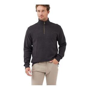 Rodd & Gunn Men’s Alton Ave 1/4 Zip Australian Cotton Brown Sweater Size 2XL